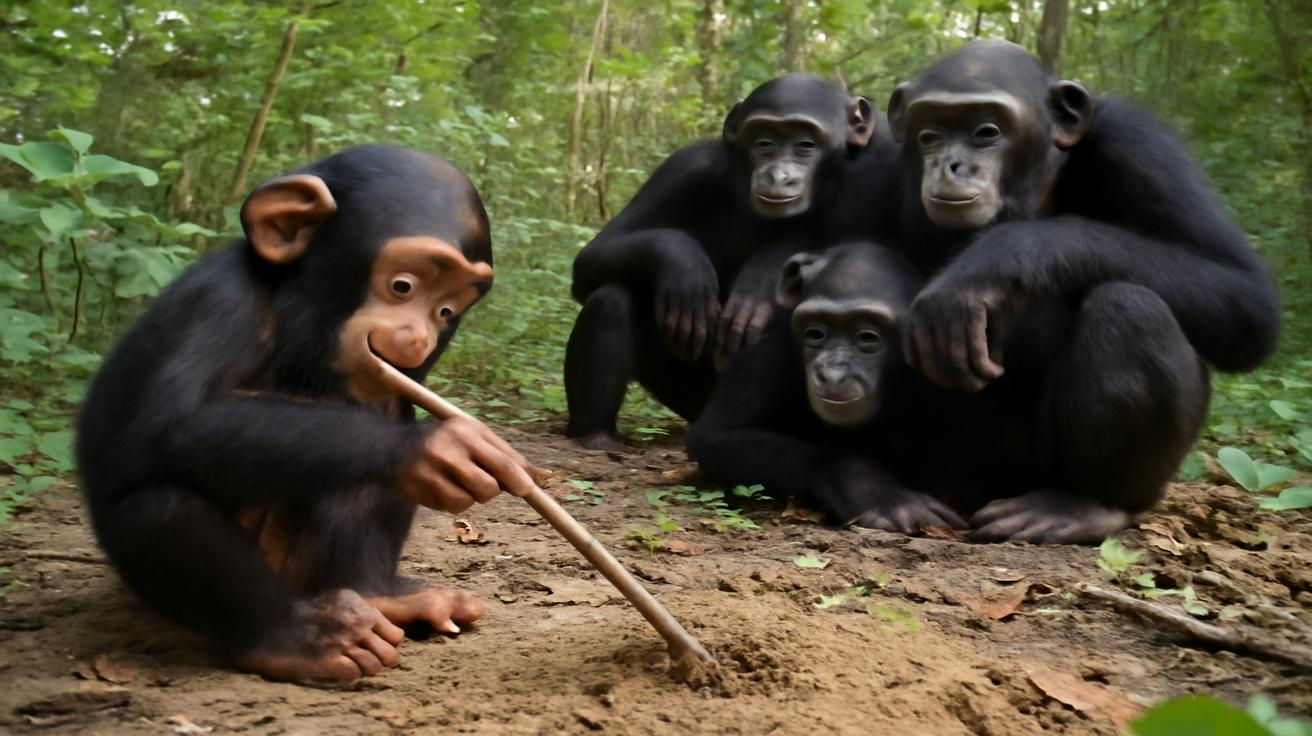 Young Chimpanzees Leading the Way